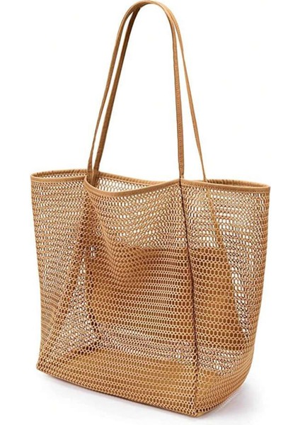 Lüks Büyük Kapasiteli Fileli Omuz Çantası fırsatları