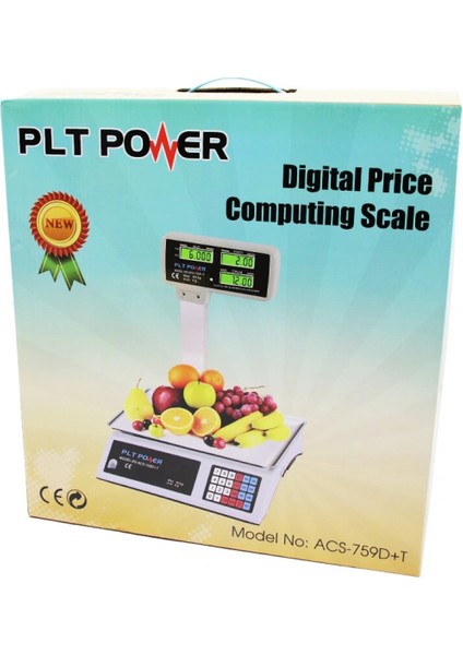 40KG Kafalı Dijital Terazi ACS-759D+T (4887)