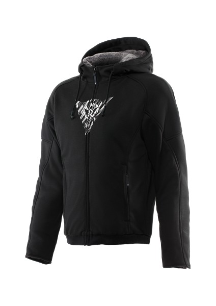 Daınese Bovısa Safety Hoodıe Full Zıp Black/whıte