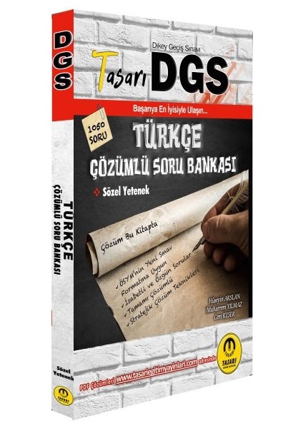 Tasarı Dgs Türkçe Çözümlü Soru Bankası