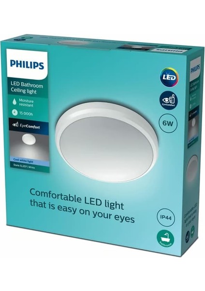 Doris 6 W Tavan Armatür Ilıkbeyaz 4000K Işık IP44