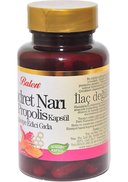 Kudret Narı Propolis 60 Kapsül modelleri