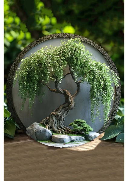 Doğa & Ağaç Desenli Uv Baskı Mdf Duvar Süsü – 33X33 cm & 20X20 cm DT183