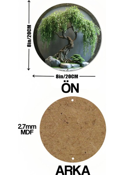 Doğa & Ağaç Desenli Uv Baskı Mdf Duvar Süsü – 33X33 cm & 20X20 cm DT183 fırsatları