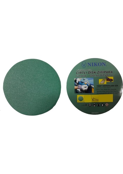 Nikon 52026 Kırılmaz Yeşil Cırt Zımpara 115X80 Kum