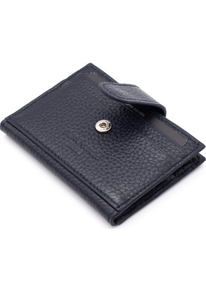 Lacivert Unisex Deri Kartlık 0107L1N