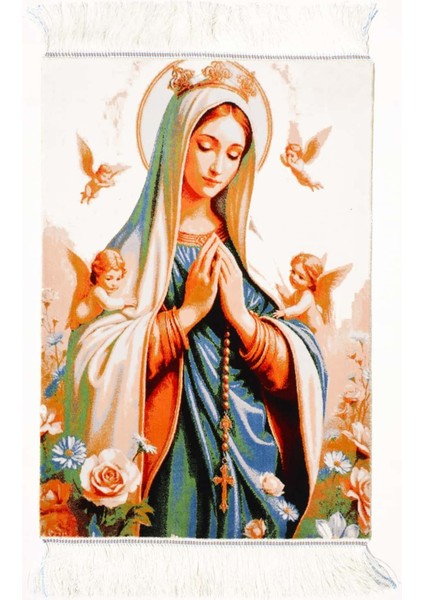 Meryem Ana Portresi Tablo Halı 50X70 cm (0.35 M²)