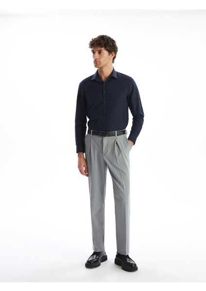 Yeni Sezon Slim Fit Uzun Kollu Poplin Erkek Gömlek fırsatları