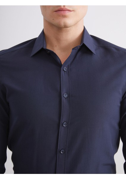 Yeni Sezon Slim Fit Uzun Kollu Poplin Erkek Gömlek indirimleri