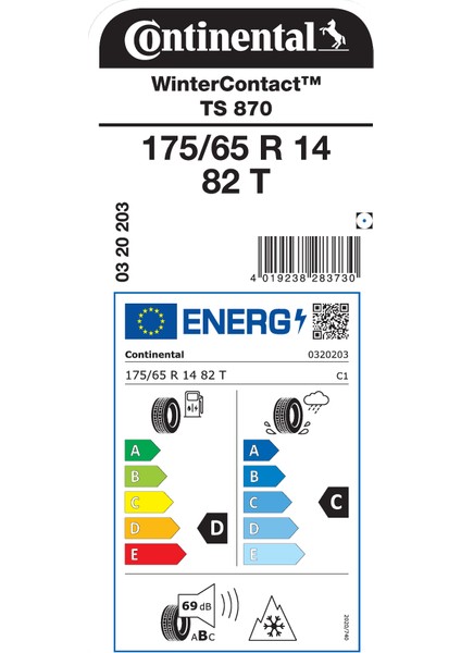 175/65R14 82T TS870 Oto Kış Lastigi Üretim YILI:2025 fiyatları