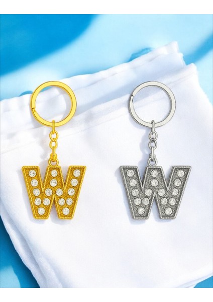 Işıltılı ‘w’ Harfli Anahtarlık – Lüks ve Anlamlı Bir Dokunuş fiyatları