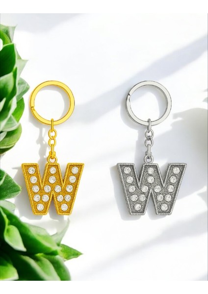 Işıltılı ‘w’ Harfli Anahtarlık – Lüks ve Anlamlı Bir Dokunuş modelleri