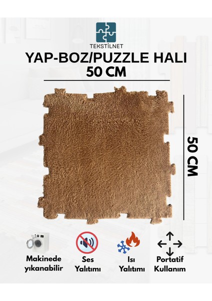 Peluş Kreş Halısı Anaokulu Puzzle Halı Japon Halı 50X50 modelleri