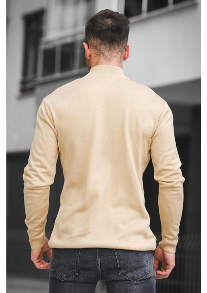 Seka 815 Pamuk Slim Fit Erkek Yarım Balıkçı Kazak modelleri