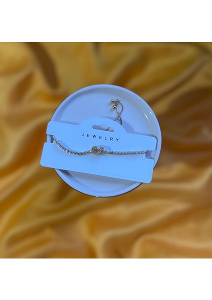 Kadın Bileklik Çelik Aşk Düğümü Temalı Lüks Altın Rengi Gold Renk Bileklik Tenis Bileklik Taşlı Bileklik Işıltılı Bileklik Ayarlanabilir Toplu Zincir Kadın Bilekliği fiyatları