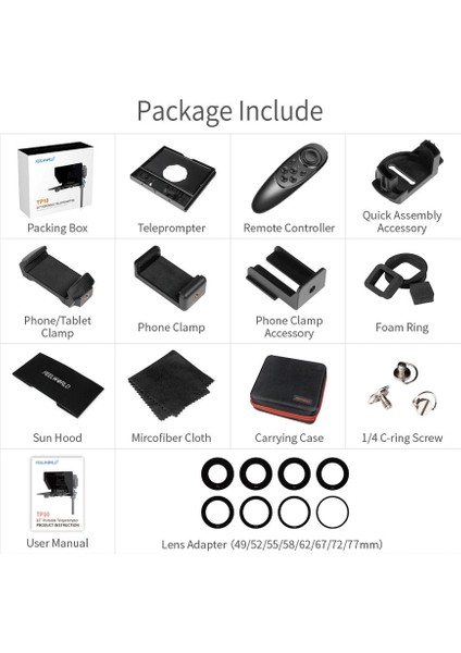 TP10 Taşınabilir 10 Inç Katlanır Teleprompter indirimleri