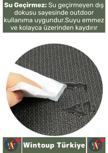 Dayanıklı Kamp Outdoor Yoga Pilates Su Geçirmez Hafif 12 mm Kalın Köpük 180 x 60 cm Askeri Haki Mat indirimleri