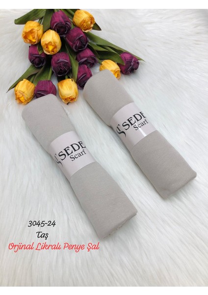 3045 Lüks Likralı Penye Şal