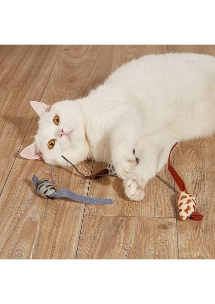 Kediler Için 3 Adet Oyun Faresi Peluş Oyuncak fırsatları