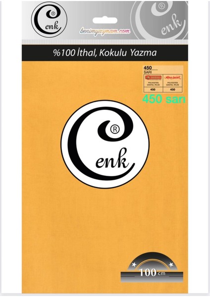 3001 Cenk 100 cm Düz Poşetli Yazma