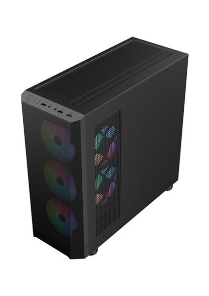 Fd5-M Siyah 600W 80+ Argb 4X12CM Fan Temperli Cam Mesh USB 3.0 M-Atx Kasa modelleri