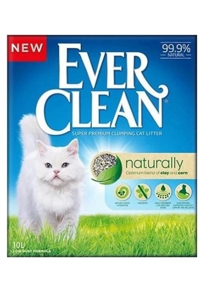 Ever Clean Naturally Parfümsüz Topaklanan Doğal Kedi Kumu 10 Lt
