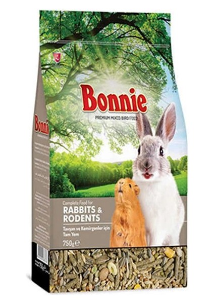Bonnie Karışık Tavşan ve Kemirgen Yemi 750 gr
