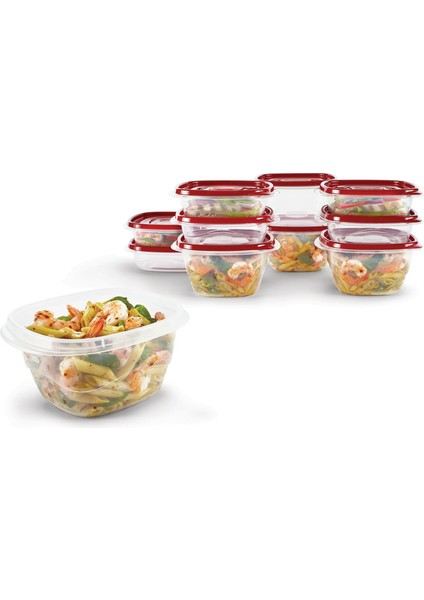 Takealongs 10 Parça Gıda Saklama Kabı Seti – 2.9 Kap (Kırmızı), Mikrodalga ve Bulaşık Makinesi Uyumlu, Bpa Içermez modelleri