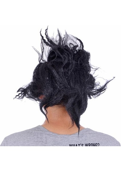 Lateks Dişli Korku Maskesi Saçlı Yarım Surat modelleri