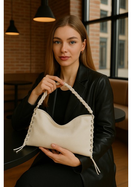 Lüks Düğümlü Sap Detaylı Kadın Omuz Çantası – Şık Tasarım fiyatları