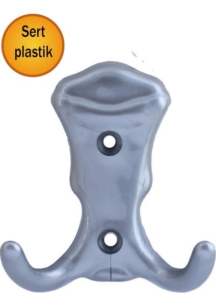 Mosta Duvar Vestiyer Portmanto Askısı Dolap Elbise Askılığı Gri Plastik Askı Askılık.