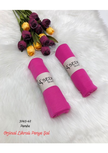 3045 Lüks Likralı Penye Şal