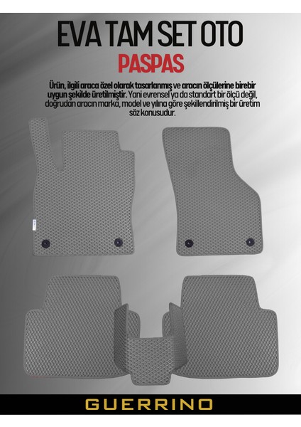 HYUNDAİ-ELANTRA-(2006-2011) Için Eva Iç Paspas Takımı (Metal Topukluk Hariç)