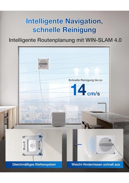 Wınbot W2S Omni Akıllı Cam Temizleme Robotu | Truedge™ Teknolojisi, Üçlü Su Püskürtme indirimleri
