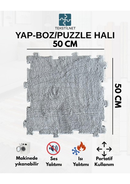 Peluş Kreş Halısı Anaokulu Puzzle Halı Japon Halı 50X50 modelleri