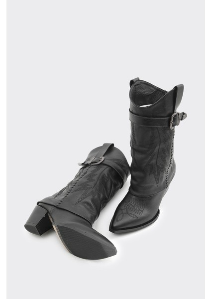 Desenli Hakiki Deri Kadın Çizme fırsatları