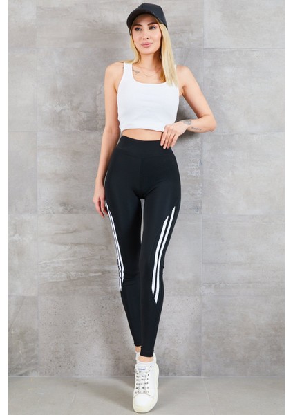 Kadın Şeritli Tayt