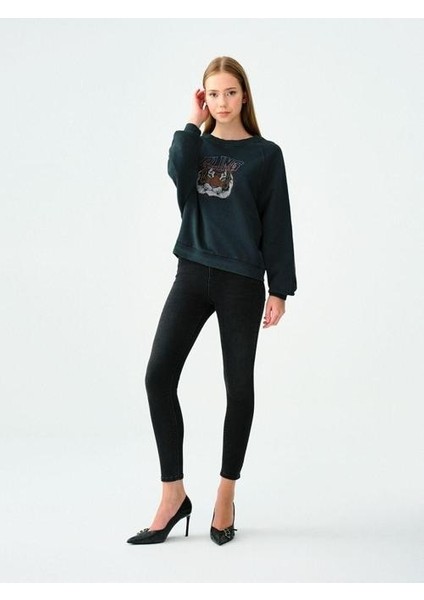 Natalıe Kadın Jean Pantolon LF2037055 Antra Wash