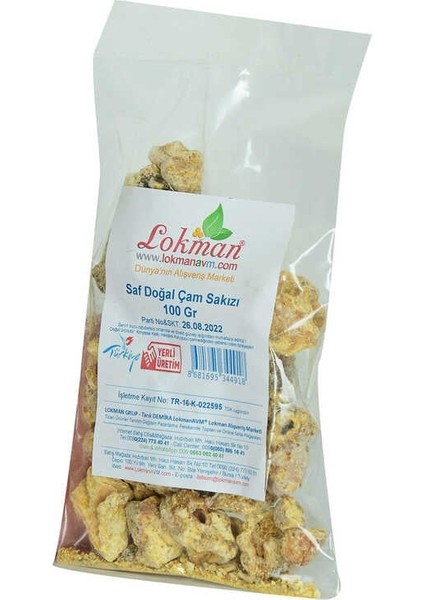 Çam Sakızı Doğal 100 gr Paket modelleri