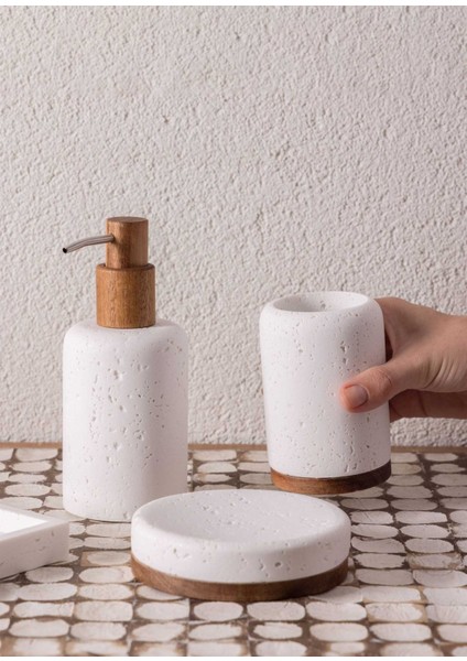 Travertine Banyo Seti 3 Parça fırsatları