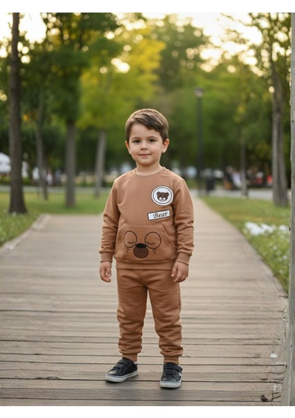 1-4 Yaş Bebek Çocuk Günlük 2’li Mevsimlik Takım |sweatshirt ve Eşofman Kombini Rahat ve Şık Tasarım