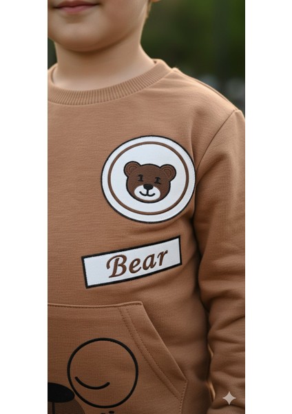 1-4 Yaş Bebek Çocuk Günlük 2’li Mevsimlik Takım |sweatshirt ve Eşofman Kombini Rahat ve Şık Tasarım modelleri