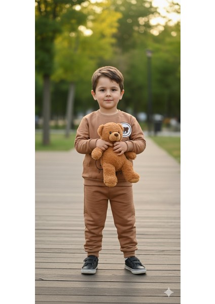 1-4 Yaş Bebek Çocuk Günlük 2’li Mevsimlik Takım |sweatshirt ve Eşofman Kombini Rahat ve Şık Tasarım indirimleri