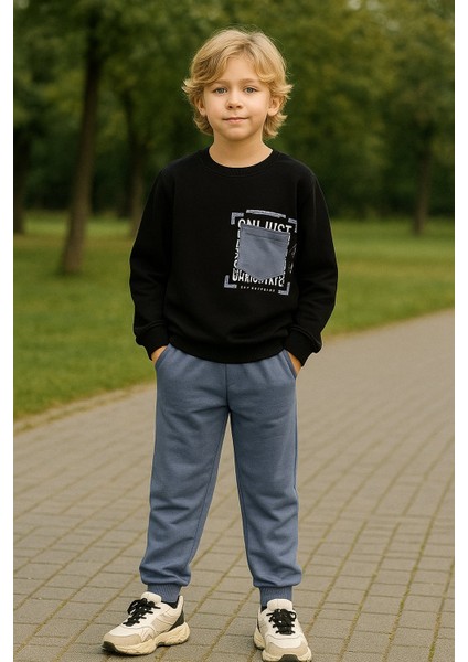 Erkek Çocuk Pamuklu 2 Iplik Alt Üst Takım | 4-12 Yaş I Günlük Kullanım I Rahat Spor Kombin fiyatları