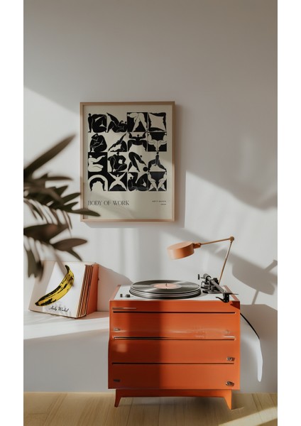 Body Of Work Poster - Doğal Ahşap Çerçeveli Tablo fırsatları