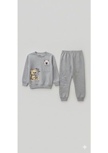 1-4 Yaş Bebek Çocuk Günlük 2’li Mevsimlik Takım |sweatshirt ve Eşofman Kombini Rahat ve Şık Tasarım indirimleri