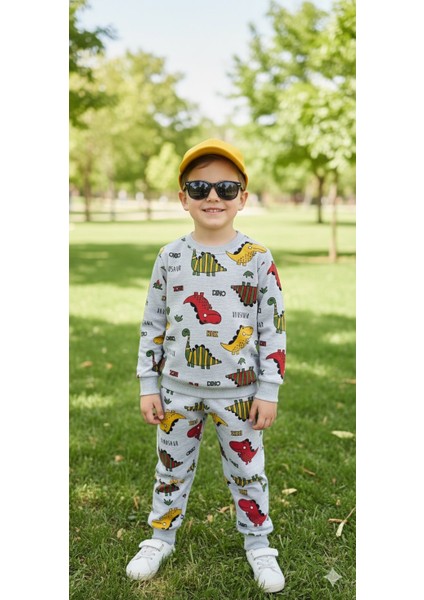 4- 12 Yaş Şardonlu Takım |sweatshirt ve Eşofman Kombini Rahat ve Şık Tasarım