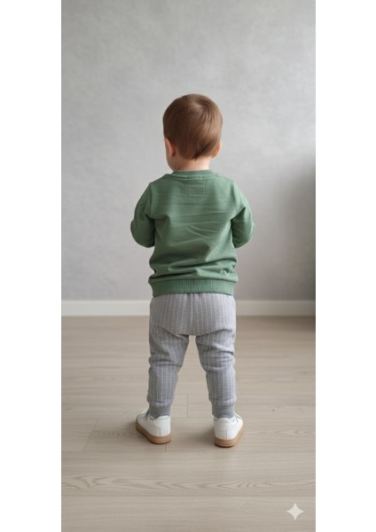 1-4 Yaş Bebek Çocuk Günlük 2’li Mevsimlik Takım |sweatshirt ve Pantolon Kombini Rahat ve Şık Tasarım fırsatları