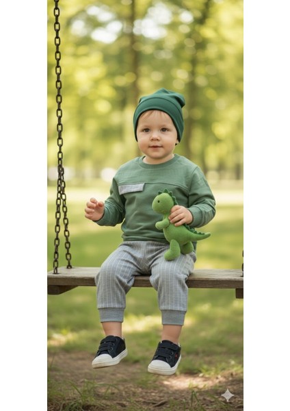 1-4 Yaş Bebek Çocuk Günlük 2’li Mevsimlik Takım |sweatshirt ve Pantolon Kombini Rahat ve Şık Tasarım indirimleri