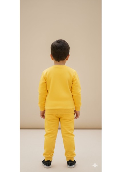 1-4 Yaş Bebek Çocuk Günlük 2’li Mevsimlik Takım |sweatshirt ve Eşofman Kombini Rahat ve Şık Tasarım indirimleri